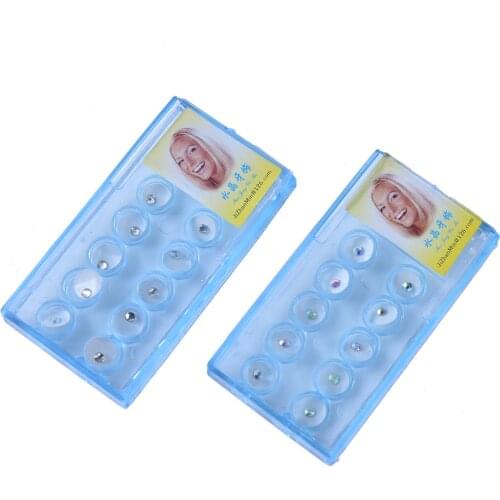 10Pieces Crystal Tooth Ornaments Jewelry Clear Color Teeth Nail Decoration Cosmetic Tools for Women Dental Oral Teeth Gems