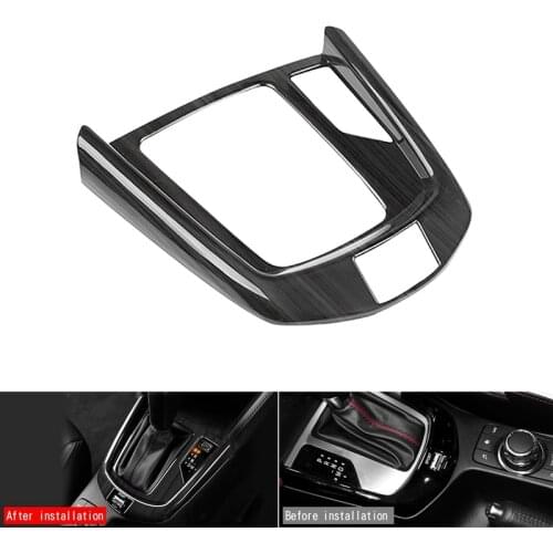ABS Car Central Gear Shift Knob Panel Frame Cover Trim Car Styling for Mazda 2 20-21 CX-3 15-21 RHD