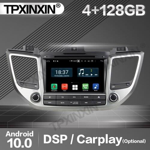 128G Carplay Car Radio 2 Din Stereo Receiver Android 10 For Hyundai IX35 2015 IPS GPS Navigation Player Audio Recorder Head Unit