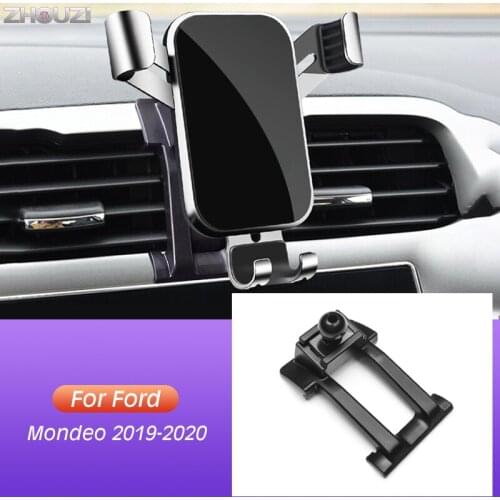 Car Mobile Phone Holder Outlet Clip For Ford Mendo 2019 2020 Air Vent Mounts GPS Stand Gravity Navigation Bracket Accessories