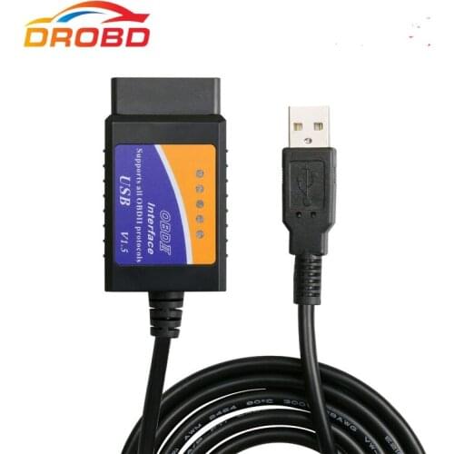 Auto Code Reader OBD/OBDII OBD2 Scanner ELM327 USB Car Diagnostic Tool Interface Interface V1.5 Version for Engine Fault Code