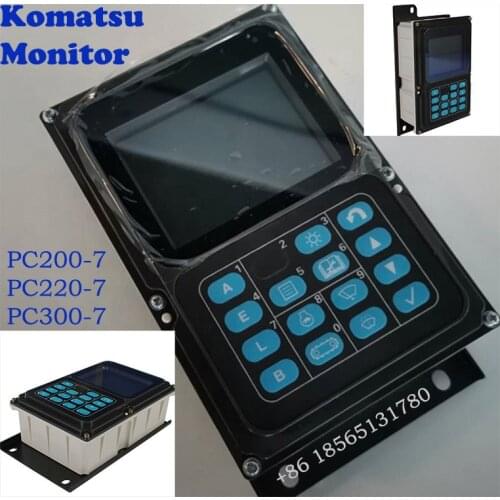 Free Shipping ! Monitor PC200-7 PC220-7 PC300-7 Display Screen 7835-12-1013 7835-12-3006 for Komatsu Excavator Parts