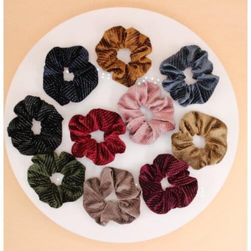 Free shipping Fashion womens Solid color Elastic Hairbands korea style hair Scrunchies girls Hair Accessories