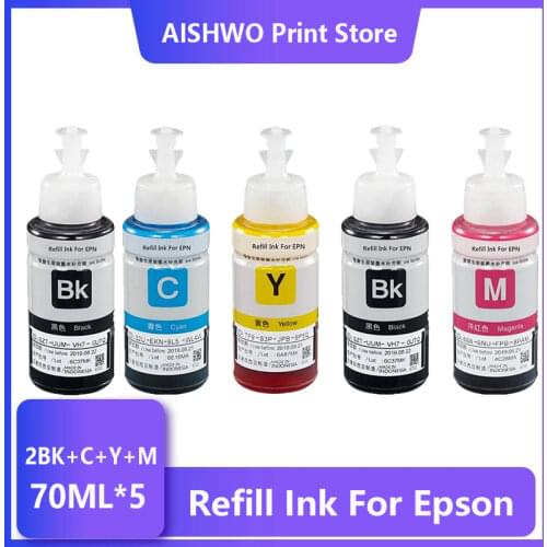 ASW 350ml Refill Ink For Epson L550 L555 L566 L100 L110 L132 L200 L210 L222 L300 L362 L366 Printer Ink Kit
