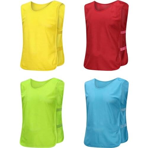 Breathable Advertising Vest Summer Football Training Team Waistcoat Quick Drying Mesh Uniform Bright Color Sportswear