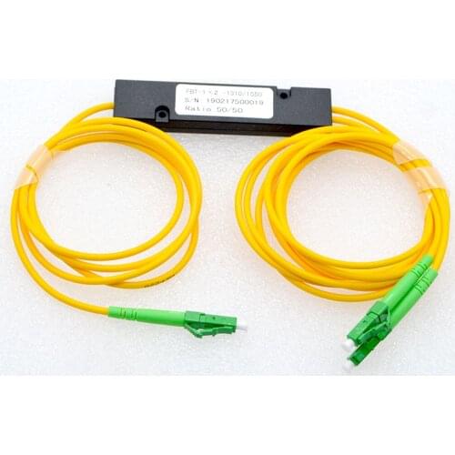 GONGFENG 10pcs New Optical Fiber Connector 1:2 Splitter Optical Fiber Splitter, Tapered Box LC Splitter Special Wholesale