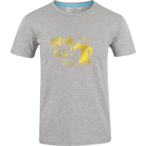 High-Q Unisex Anime Senryu Girl Cotton T-Shirt Tee O-Neck Casual Yukishiro Nanako Eiji Busujima Gray T-Shirt Tee Tshirt