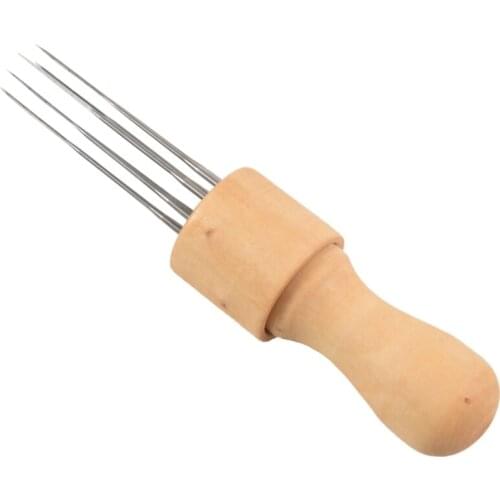 GTBL DIY Felting Needle with Eight Needles tool Craft Wool Felt Stitch Punch Tool with Solid wood handle Felting more efficient