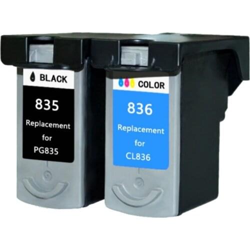 YLC 1set PG835 CL836 Compatible Ink Cartridge For Canon PIXMA IP1188 MC2150 MC3150 MC3250 MC4250 MC4150 MX435 MX515 printer