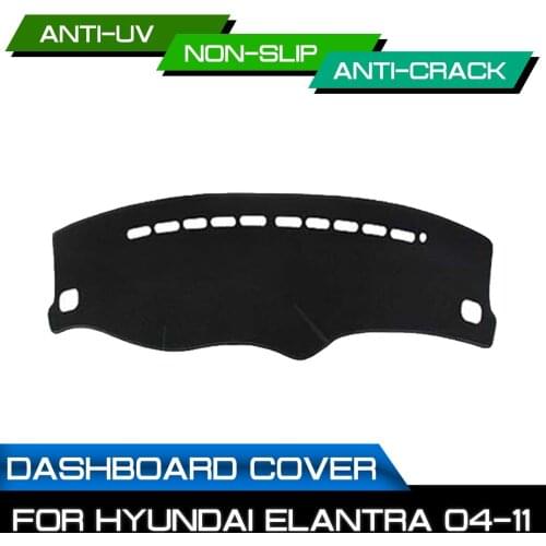 Car Dashboard Mat for Hyundai Elantra 2004 2005 2006 2007 2008 2009-2011 Anti-dirty Non-slip Dash Cover Mat UV Protection Shade