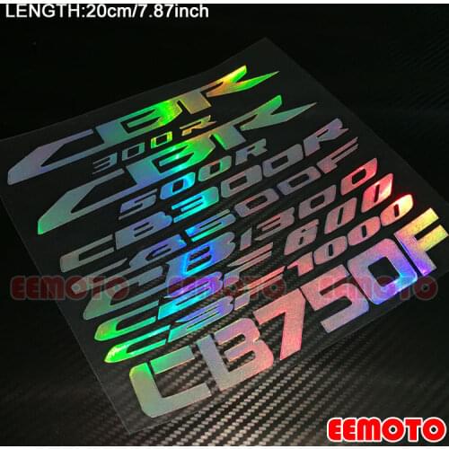 Motorcycle helmet Shell Tank Pad Fairing Decals Stickers for HONDA MSX125 BLACKBIRD CBR 300R 500R 929 CBF 600 1000 CB750F CB500