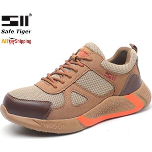 High Quality Safety Shoes Men Anti-Smashing Steel Toe Work Boots Indestructible Safety Work Sneakers