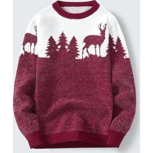 Mens Sweaters Streetwear Retro Women Pink Flame Knitted Pullover Sweater Tops Hip Hop New Pull Over Casual Harajuku Sweatshirts