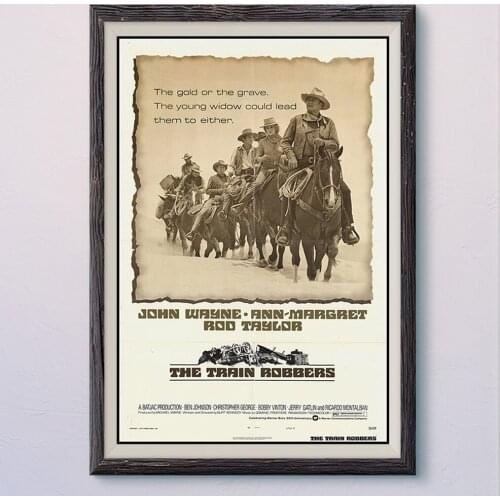 N528 THE TRAIN ROBBERS Vintage Classic Movie Wall Silk Cloth HD Poster Art Home Decoration Gift