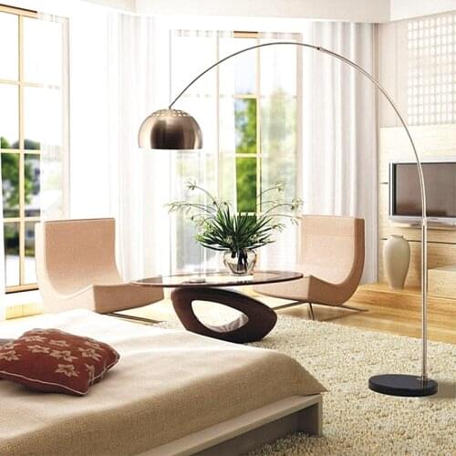 Fishing floor lamp big floor lamp stainless steel good quality different sizes E27 Italy design hotel standing lamp indoor light