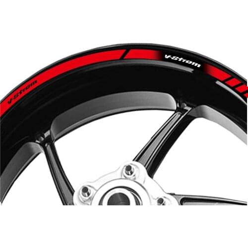 New motorcycle front and rear wheel edge outer edge moto sticker waterproof rim stripe tape decal for SUZUKI V-STROM v-strom