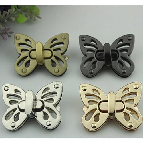 GUGULUZA Metal Clasp Twist Lock Turn Lock for Handbag Shoulder Bag Purse Craft DIY Multi-color Hardware Closure