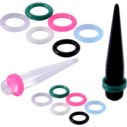 100PCS/Bag Rubber O-Ring Keyboard Switch Dampeners Orings for Industrial Crafts Jewelry Making Orings Ear Taper Stopper Rings