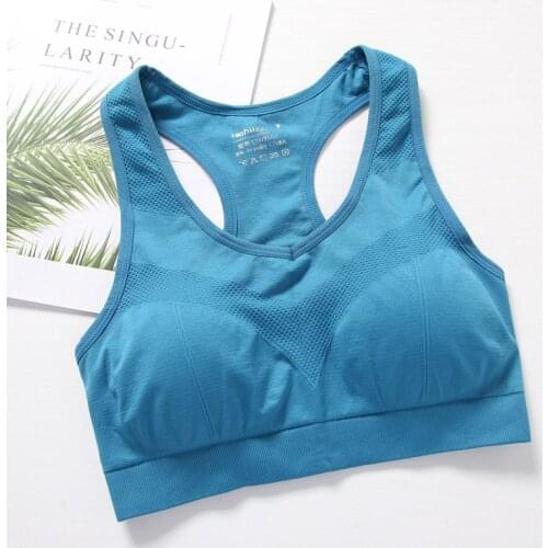 Full Cup Sport Bras For Women Bra Hollow Out Breathable Underwear Wireless Push Up Bra With Pads