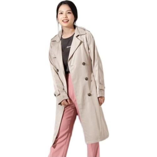 New Spring Autumn Womens Windbreaker Khaki Long Coats With Belt Double Breasted Female Trench Coats Loose Oversize Lady Clothes