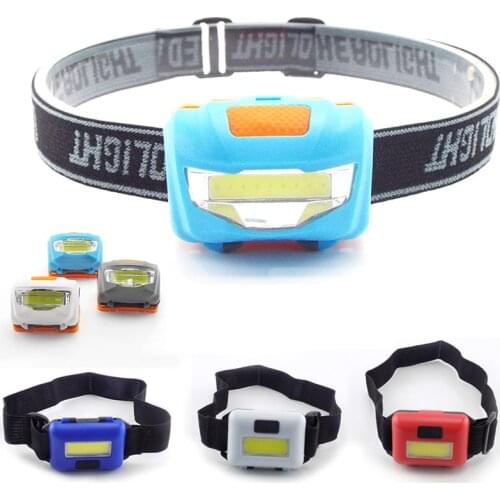 High powerful Mini COB LED headlamp flashlight head light lamp torches hoofdlamp lampe AAA headlight night lantern for camping