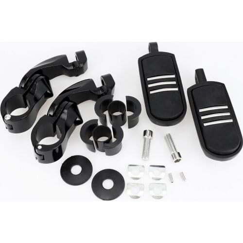 1Pair Motorcycle Bumper Front Foot Pedal Bracket Rest Foot Pedal 32mm for Harley XL883 1200 X48 Soft Tail Fat Boy Modified Parts