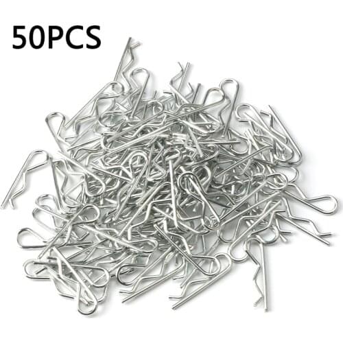10/50/100PCS RC 1/14 Body Clips Pins Bend Post Remote Control Car Parts Truck Buggy Shell for 1:14 rc car