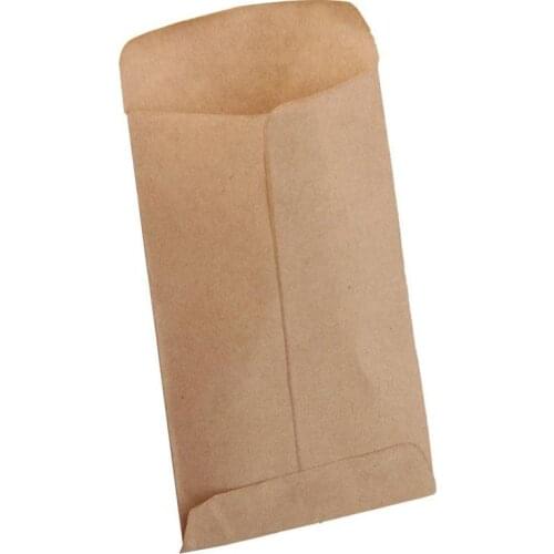 100 Packs Supply 80g Kraft Paper Seed Bag Soak Seed Paper Kraft Use Creative Seed Kraft Hybrid Size Bag Use 6*10cm Bag Pape N8P0