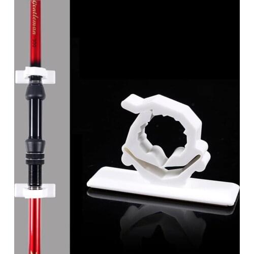 2Pcs Fishing Rod Buckles Wall Paste Buckles Fishing Pole Storage Holders Fishing Tackle Tool