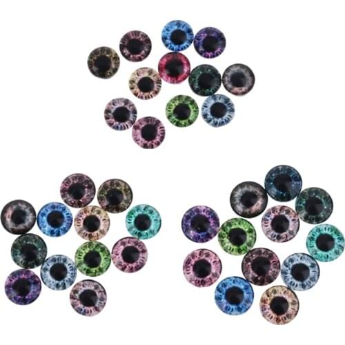 20pcs Glass Doll Eyes DIY Crafts Eyeballs for Dinosaur Animals Eye Accessories