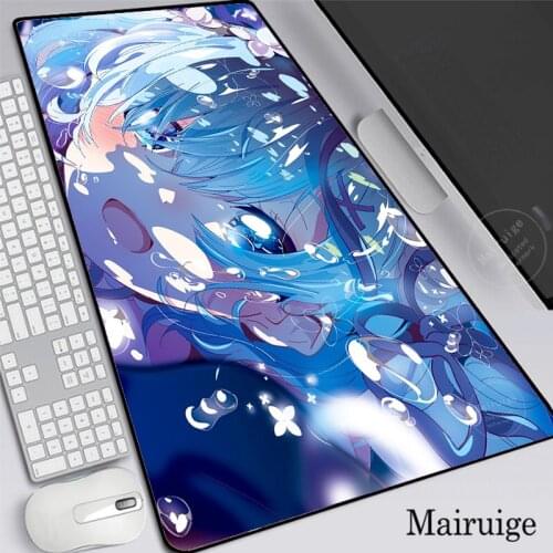 30*80CM Gaming Anime Re:zero Rem Mouse Pad Large MousePads Big Mouse Mat Computer Carved Mause Pad Desktop Keyboard Mat Cushion