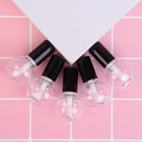 5pcs Empty Transparent lamb shape Mini Sample Cosmetic Container 4cm x 2.5cm Lip Gloss Tubes Plastic Lip Balm Tube Lipstick