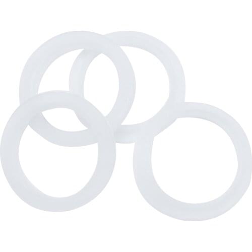 6PCS Silicone Replacement Ring White Color Compatible With Nespresso Refillable Reusable Vertuoline Coffee Capsules Pods