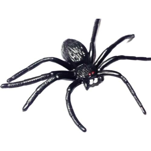 FREE SHIP 12Piece 3cm Spider Horror Joke Halloween Insect Pinata Bag Filler Novelty Birthday Party Favors Bugs Toys Prize Gift