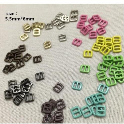 Blyth doll clothes DIY handmade Super mini doll belt buckle 5.5mm*6mm DIY blyth doll dress 25pcs random color Tri-glide button