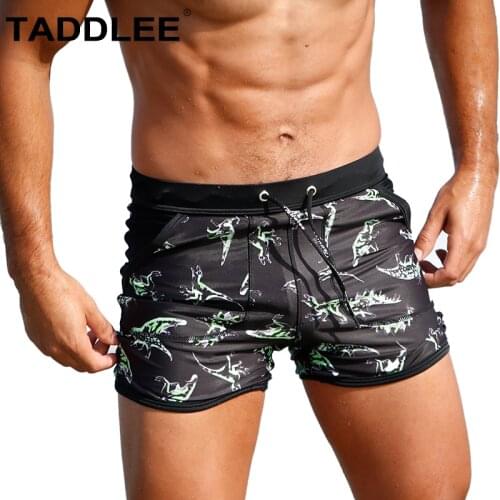 Taddlee Brand Sexy Mens Swimwear Swim Briefs Boxer Swimsuits Male Surf Short Swim Shorts Trunks Bikini Bathing Suits Square Cut