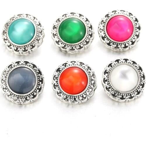Boom Life 2019 New 10pcs/lot Styles Metal Charms 18mm Snap Button Jewelry For Snaps Bracelet DIY Snap Jewelry