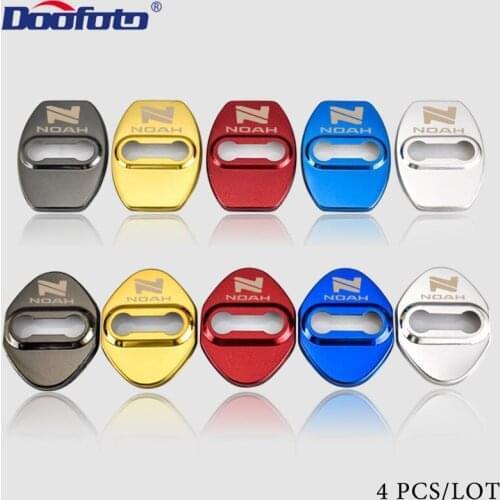 Doofoto 4x Car Styling Door Lock Cover Protective Case For Toyota Noah Voxy Corolla CHR RAV4 Avensis T25 Auris Camry Accessories