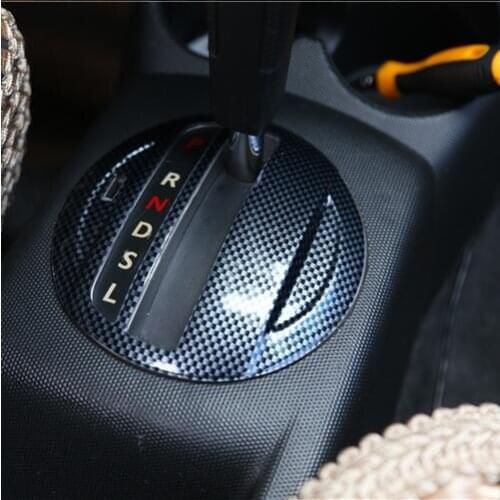 Carbon Fibre Peach Wood Gear Window Center Console Decorated Frame For Honda Fit 1Gen Hatchback 2004 05 06 07 CAA324