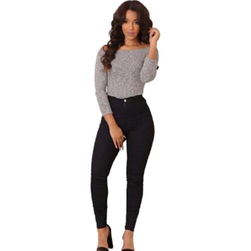 Denim Jeans Woman 2021 New Streetwear Cotton Stretchable Blue High Waist Skinny Washed Summer Female Pencil Pants Black Clothes