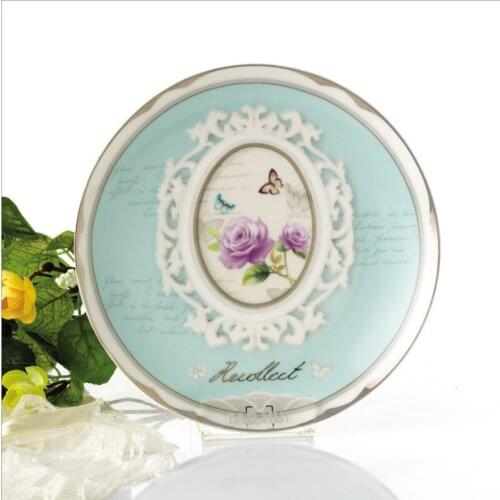 Europe Bone China Tableware Fruit Dinner Plate 7.5" Household Ceramic Snack Nut Dessert Bread Tray Serving Dish