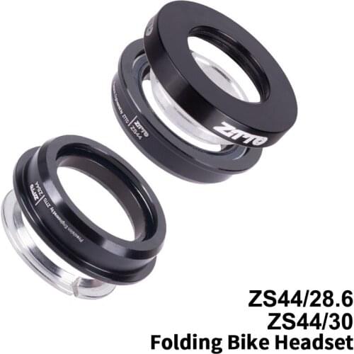 F4444S Folding Bike Headset ZS44 44mm Steering 28.6mm 1 1/8" Straight Tube Mountain Bike Low Profile Semi-integrated Bearing