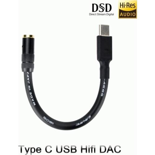 Hifi USB DSD DAC USB Type C To 3.5mm Headphone Amplifier CDLA Android Mobile Cell Phone Tablet PC MAC,Handcrafted High Quality