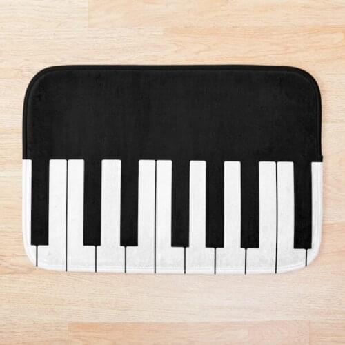 Piano Keys Bath Carpet Anti-Slip Doormat Home Entrance Doormat Bedroom Living Room Floor Mats Kitchen Rug