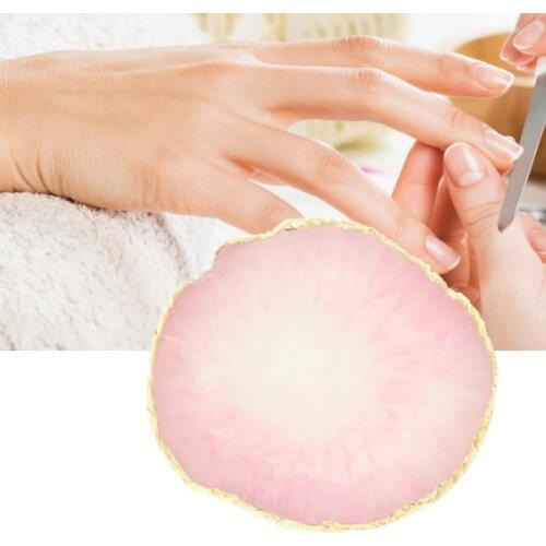 Creative Golden Edge Resin Nail Color Palette Mixing Drawing Paint Manicure Display Holder for DIY Accessories