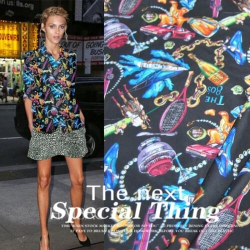 LEO&LIN 100% silk Habotai Mars pattern Spring Baotou cloth dress shirt (1 meter)