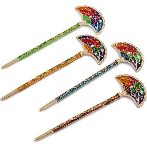Metal Hair Sticks Vintage Chinese Hair Chopstick Bun Maker Stick Retro Hair Pins for Women Long Hair Styling