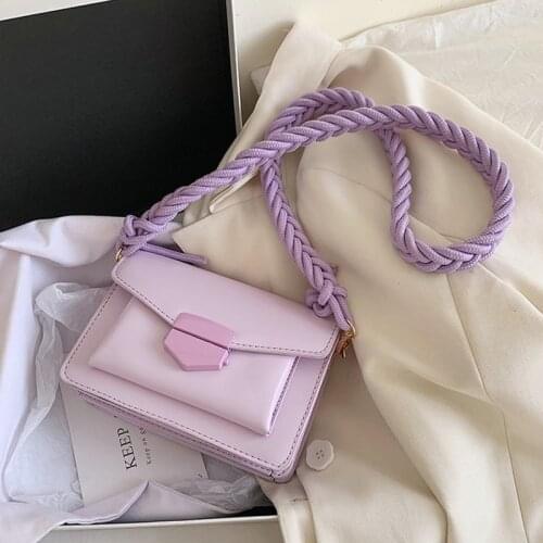 ATLI MINI Solid Color PU Leather Crossbody Bags For Women 2021 Lock Shoulder Simple Bag Travel Small Handbags and Purse