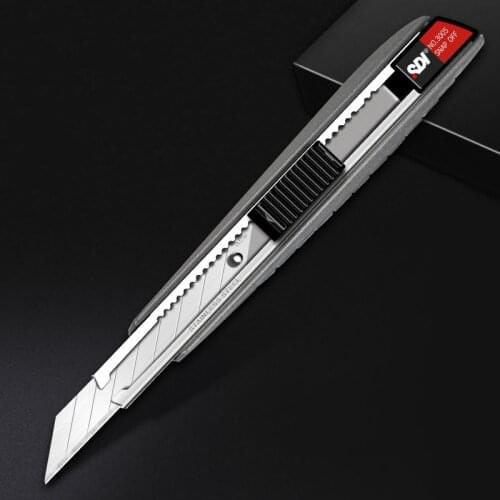 Aluminum Alloy Utility Knife Cutting Paper/Leather Engraving Multifunctional Craft Knife Stationery 30 Degree Sharp Angle Blade