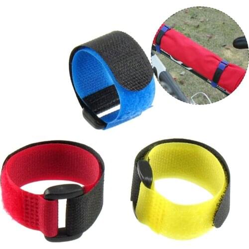 MTB Road Bike Multi Functional Bike Attachment Strap Buckle Velcro Reverse Cable Tie Binding Strap Bicycle Accessories 2cmX30cm